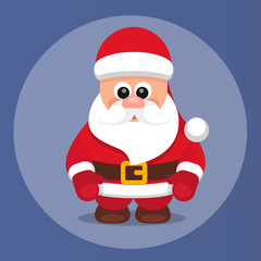 SantaClausVectorImageBlue
