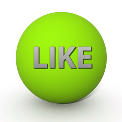 like circular icon on white background