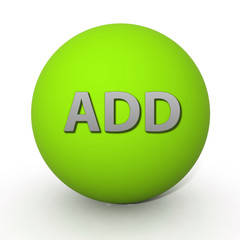 add circular icon on white background