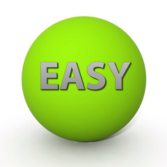 easy circular icon on white background