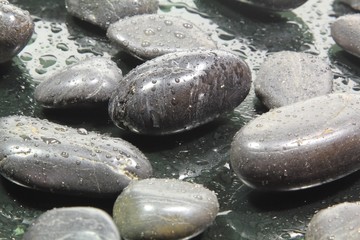 Fototapeta na wymiar black stones