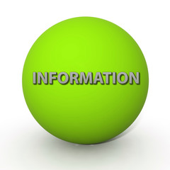 information circular icon on white background