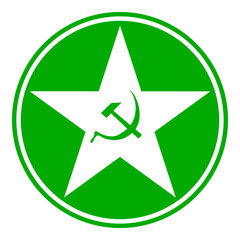 Communism star button
