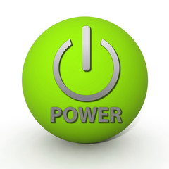 power circular icon on white background