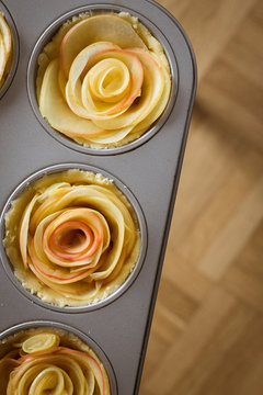 Mini Rose Shaped Apple Tarts