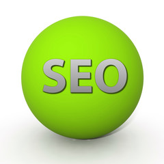 Seo circular icon on white background