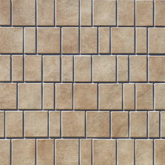 Brown stone tile wall seamless background and texture