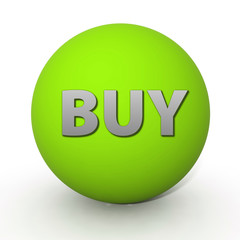 Buy circular icon on white background
