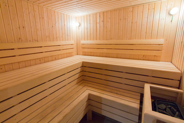 Fototapeta na wymiar Wooden sauna
