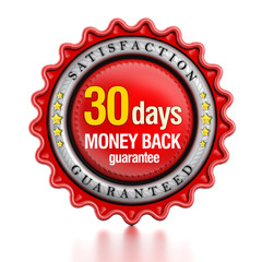 30 days money back guarantee