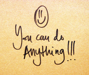 motivational message you can do anything