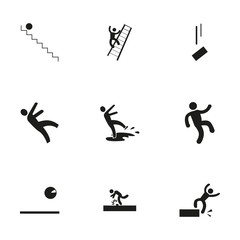 Vector fall icon set