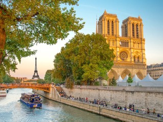 Notre-Dame de Paris, France - obrazy, fototapety, plakaty