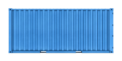 Metal container isolated on white background - obrazy, fototapety, plakaty