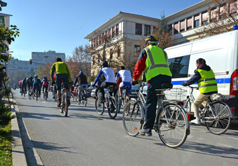 bikers in ioannina city