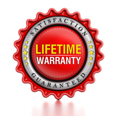 Lifetime warranty stamp