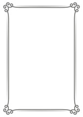 Decorative frame on white background