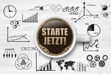 Fototapeta premium Starte Jetzt!