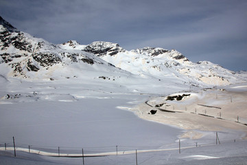 Lago Bianco verschneit