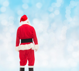 man in costume of santa claus