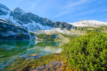 Lake in Gasienicowa valley in autumn, Tatra Mountains, Poland