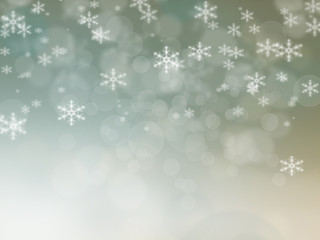 Abstract Christmas background of holiday lights