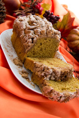 Pumpkin streusel loaf
