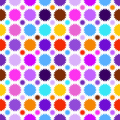 Colorful star seamless pattern. Vector illustration