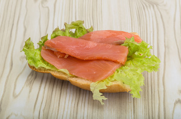 Salmon sandwich