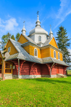 Wooden church in Gladyszow village, Beskid Niski Mountains