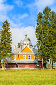 Wooden church in Gladyszow village, Beskid Niski Mountains