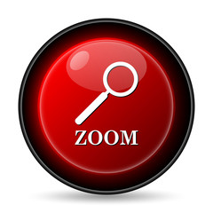 Zoom with loupe icon