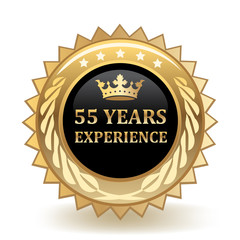 Fifty Five Years Experience Badge
