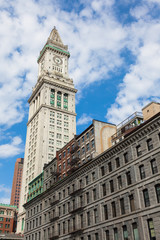Fototapeta na wymiar Boston custom house tower, massachusetts - USA