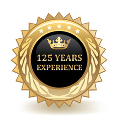 Hundred And Twenty Five Years Experience Badge