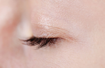 Female eye close-up