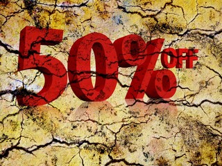 50 percent off