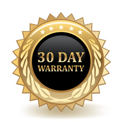 Thirty Day Warranty Badge