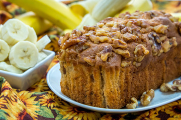 fresh banana walnut bread