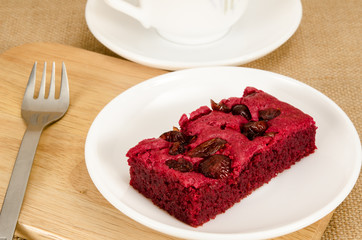 Red velvet brownie
