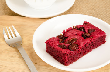 Red velvet brownie