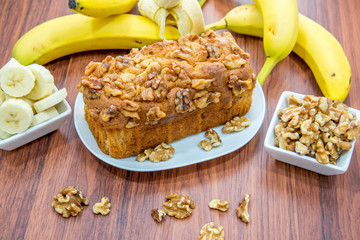 fresh banana walnut bread