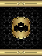 Vintage Floral Frame Background