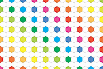 #Background #wallpaper #Vector #Illustration #design #free #free_size #charge_free #colorful #color rainbow,show business,entertainment 背景素材壁紙,虹色,六角,タイル,広告,宣伝,コマーシャル,販促,販売促進,アバター,プロフィール,チラシ,ポスター,アイコン