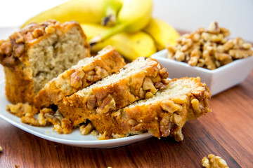 fresh banana walnut bread