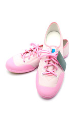 New woman pink sneaker with tag