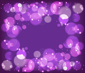 Abstract air bubble and bokeh vector background