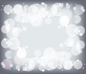 Abstract air bubble and bokeh vector background