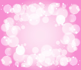 Abstract air bubble and bokeh vector background