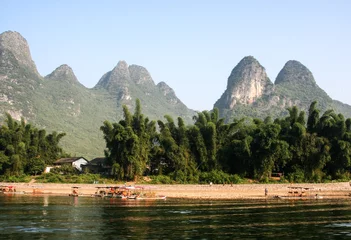 Schilderijen op glas the landscape in guilin, china © luckybai2013